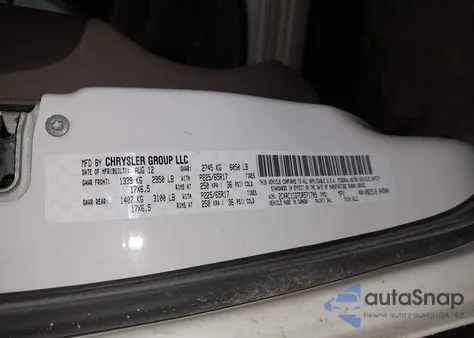 2013 Chrysler Town & Country Touring-L из США, поврежденный, VIN 2C4RC1CG7DR571705